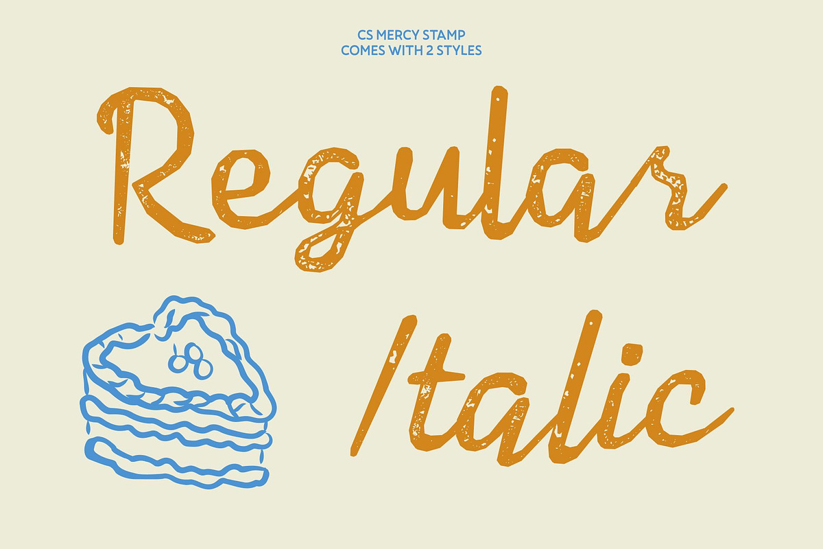 CS Mercy Stamp, a Script Font by Craft Supply Co. (Photo 5 of 8)