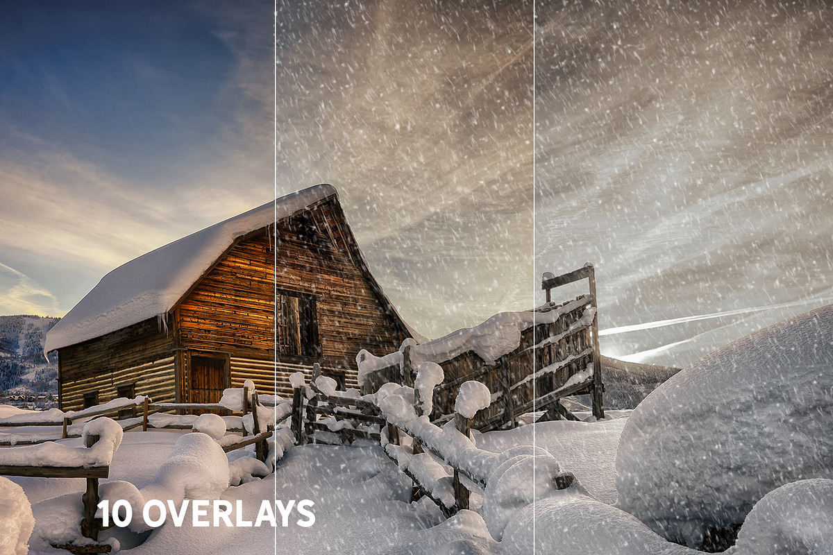 SNOWFLAKES BRUSHES & FREE OVERLAYS, a Brush Add-On by Alexiva (Photo 5 of 7)