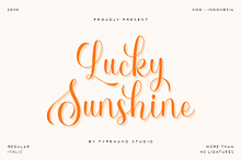 Lucky Sunshine - Modern Script