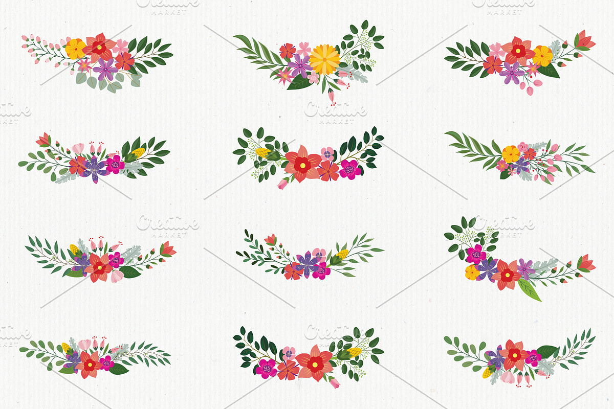 Large Flowers & Greenery Collections, a Decorative Illustration by YENTY JAP CO (Photo 2 of 5)
