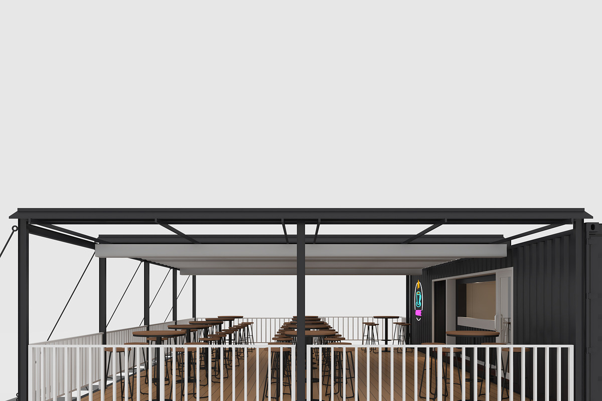 3D Model Container Cafe 15, an Architecture 3D Model by SR 3D Visual (Photo 14 of 21)