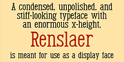 Renslaer, a Serif Font by Ingrimayne Type (Thumbnail 1 of 5)