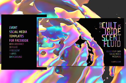 Abstract 3D Fluid Banners Template