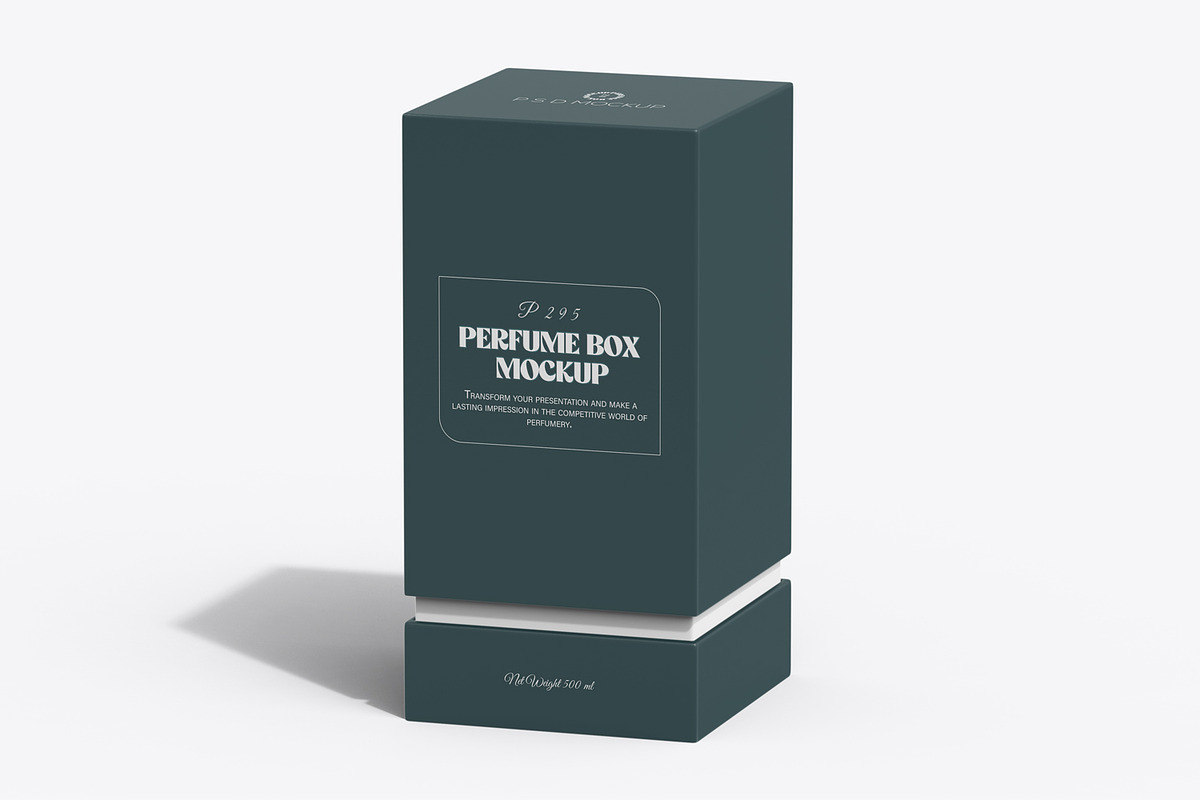 Perfume Spray Bottle And Box Mockup, a Packaging Mockup by Ram Studio LLC (Photo 3 of 8)