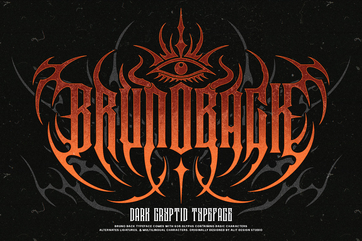 Bruno Back Typeface, a Blackletter Font by alit design (Photo 1 of 20)