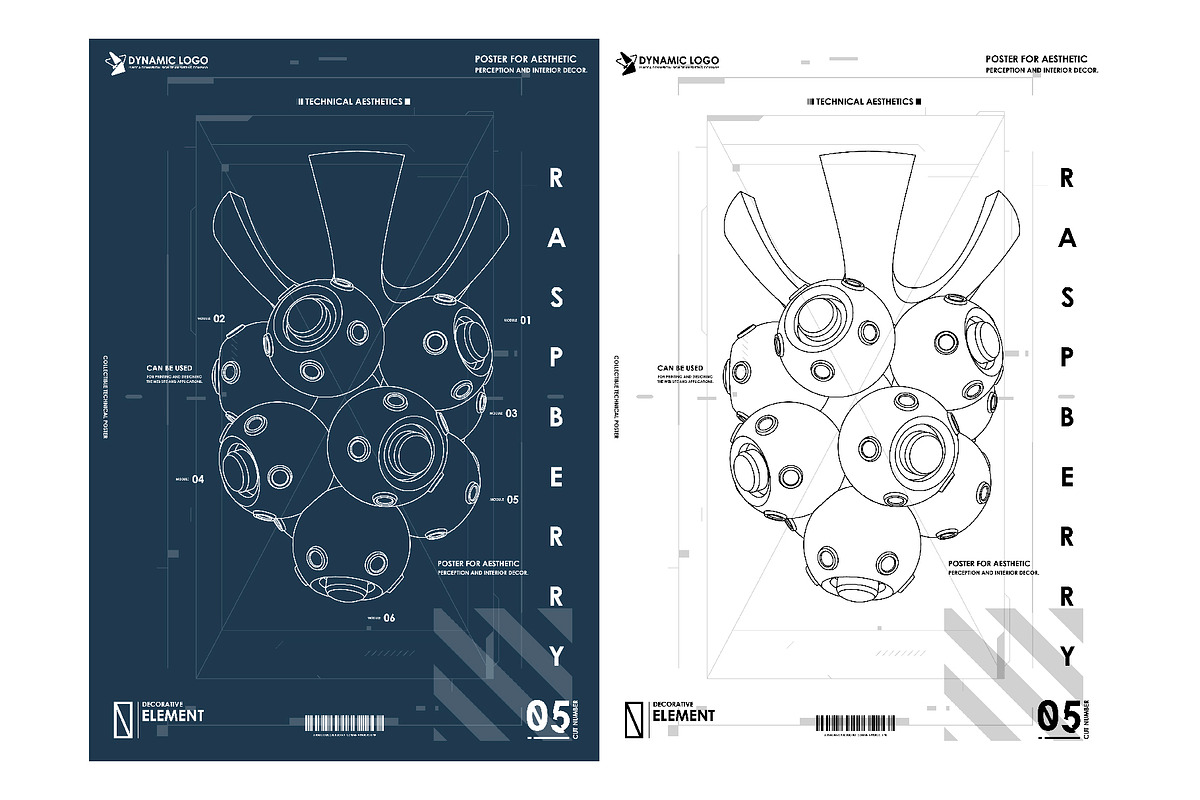 Futuristic Tech Posters, a Food Illustration by Andrew_Derr (Photo 3 of 15)
