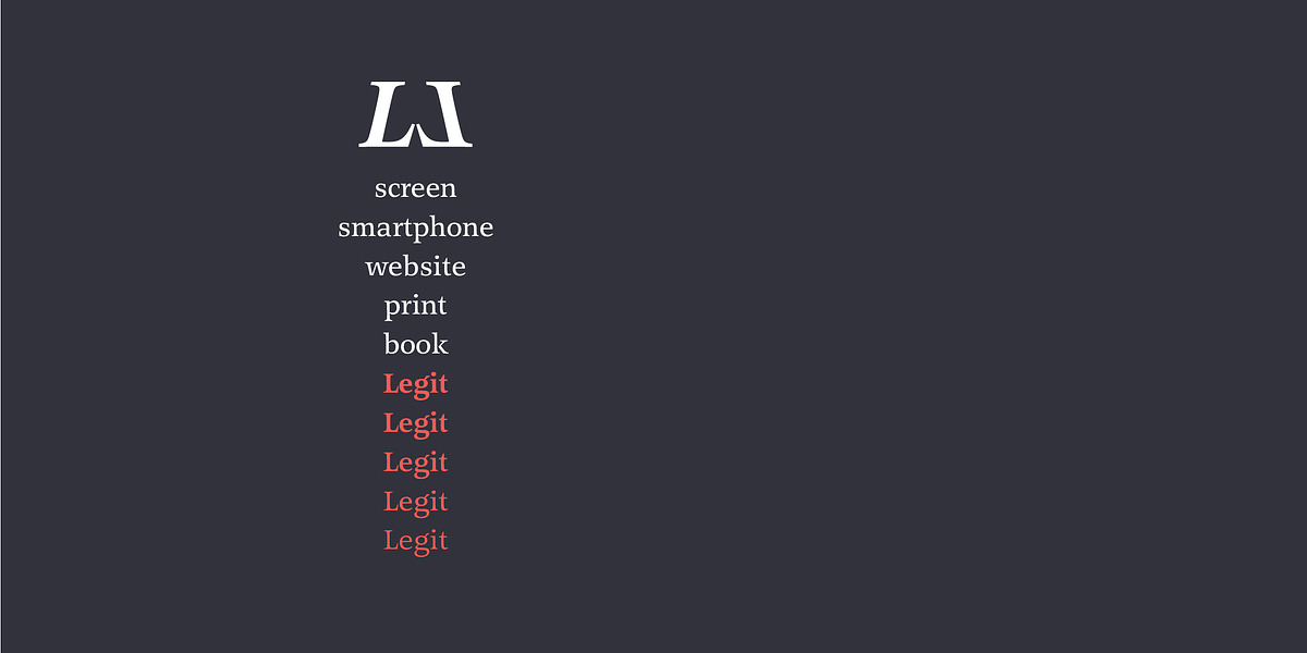 Legit Serif, a Serif Font by Finaltype (Photo 11 of 11)