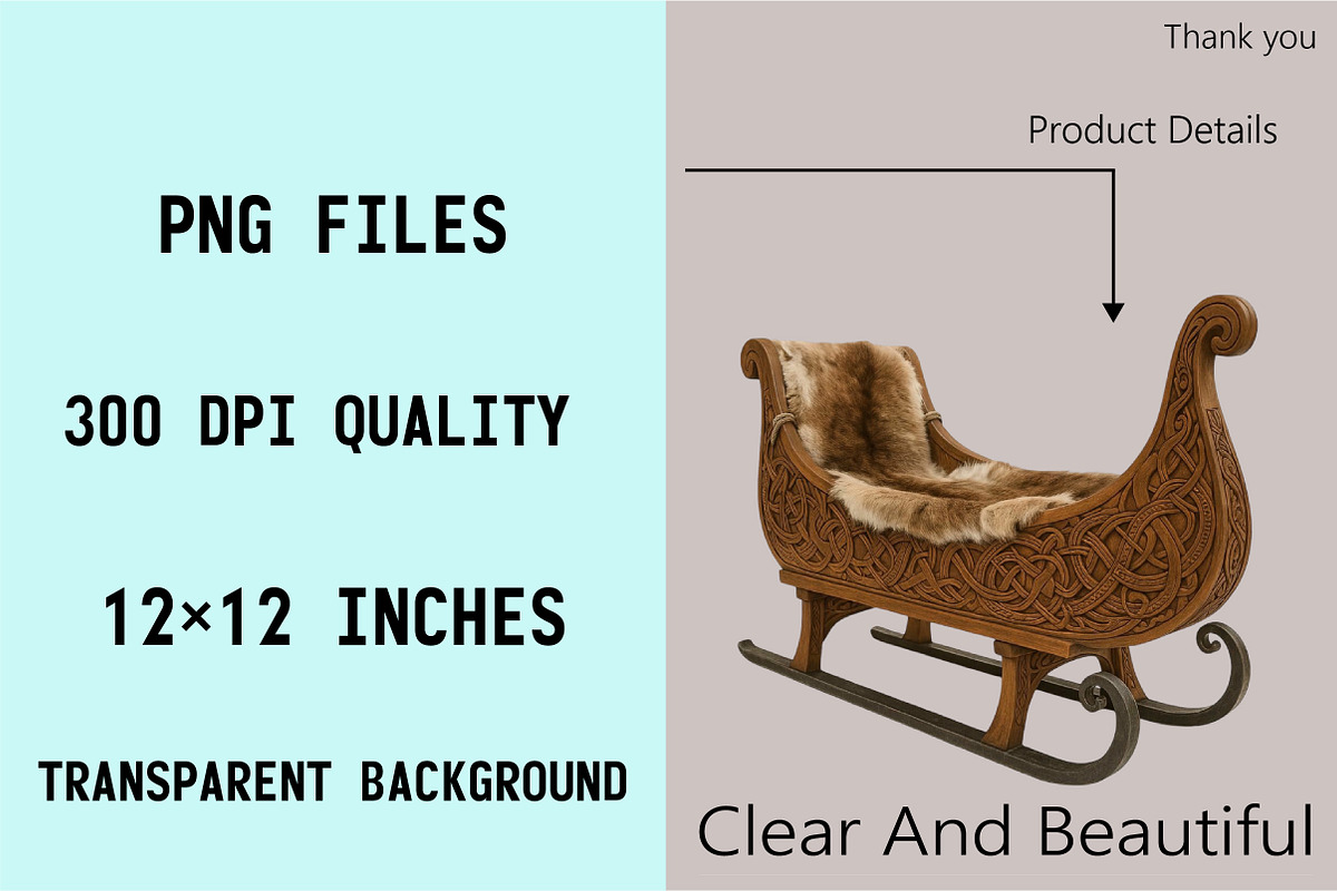 Christmas Sleigh Clipart Bundle., an Illustration by SVGArt (Photo 6 of 8)