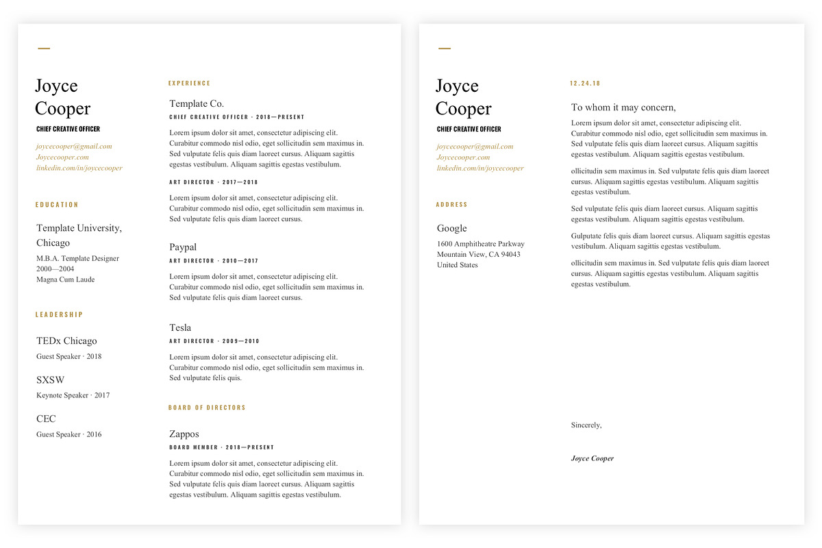 Times - Resume and Cover Letter, a Resume Template by Sleeper Labs (Photo 2 of 5)