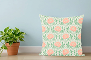 Peony Baby Carriage Seamless Pattern, a Pattern Graphic by Little Creative Scribbles (Thumbnail 5 of 7)