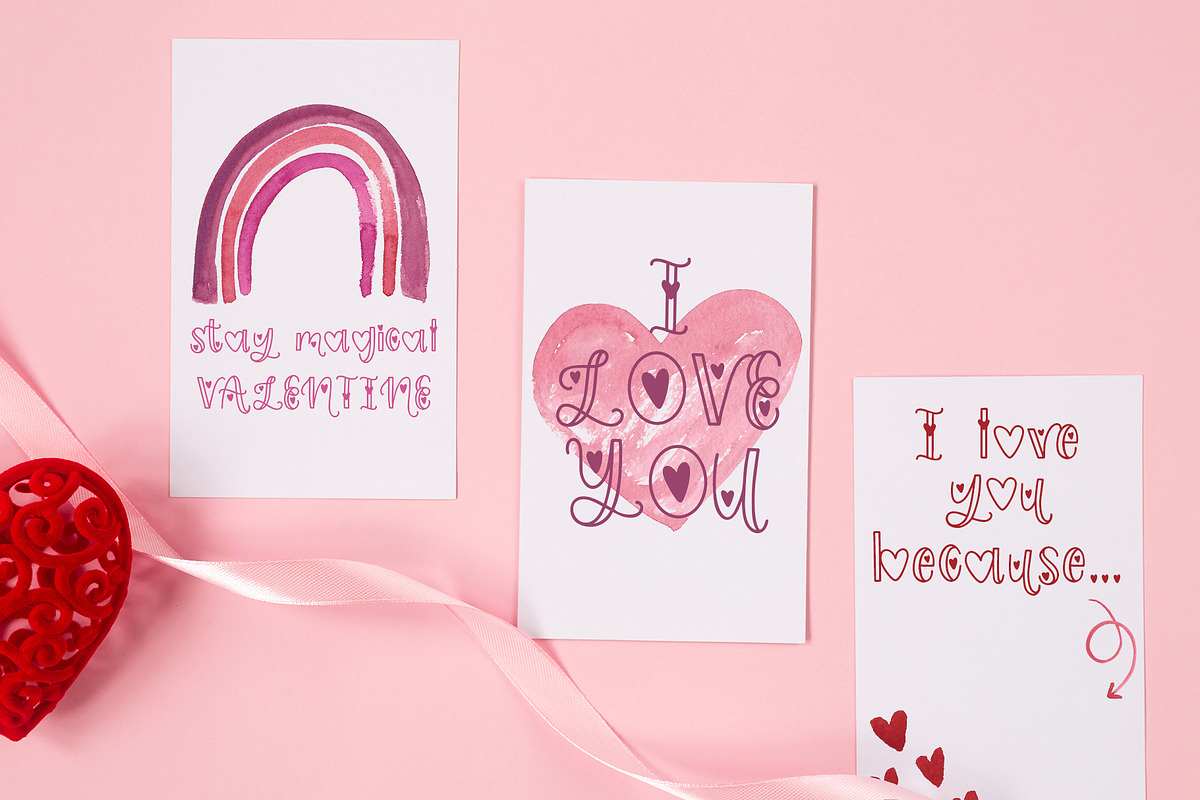 Love Notes, Valentines Script Font, a Script Font by Jordyn Alison Designs (Photo 4 of 4)