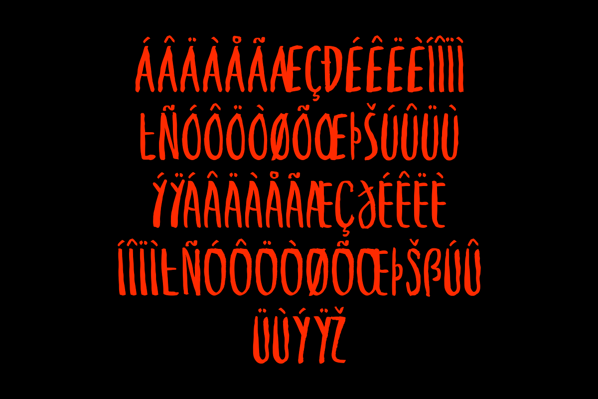 Ryosam - Handwritten Horror Fonts, a Sans Serif Font by Konstantine Studio (Photo 6 of 6)