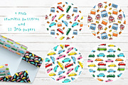 Road trip watercolor set, an Illustration by Nastilustra (Thumbnail 5 of 7)