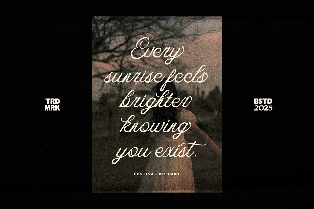 Festival Britony Font Duo, a Script Font by Letter Fresh (Photo 5 of 12)