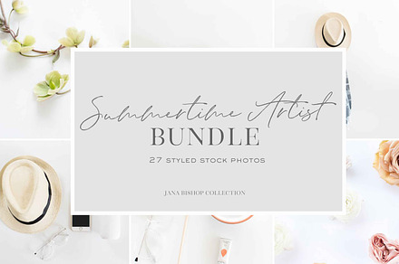 Summertime Artist Stock Photo Bundle