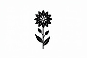 Black Floral Silhouette Set, an Illustration by balal (Thumbnail 9 of 21)