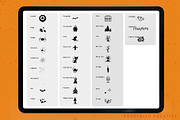 Spooky Stamps Procreate Brushes, a Brush Add-On by AngelfishCreative (Thumbnail 3 of 5)