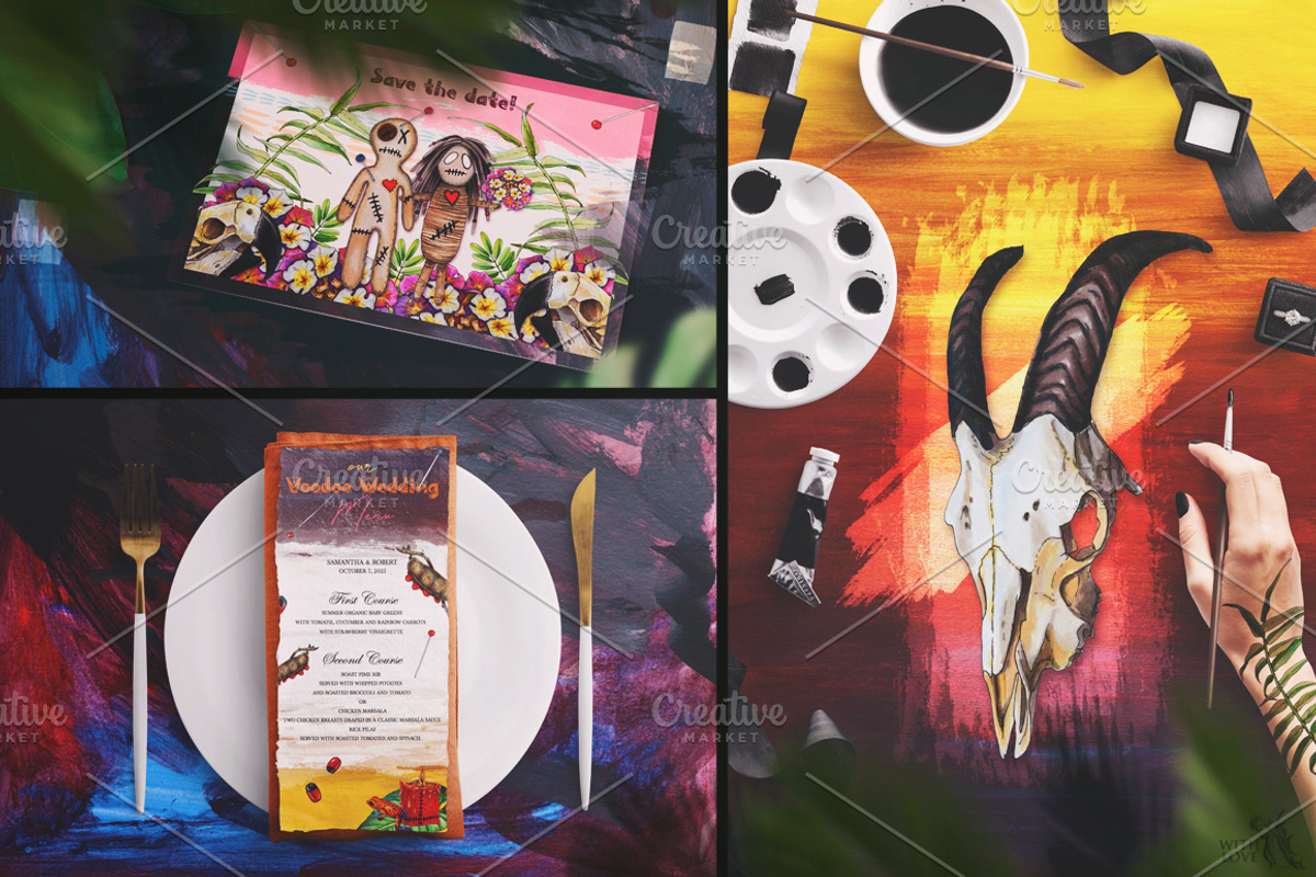 Voodoo Witch Set, an Illustration by Fluffy Unicorn (Photo 5 of 10)