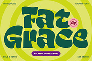 Fat Grace - Playful Display Font, a Sans Serif Font by Get Studio (Thumbnail 1 of 12)
