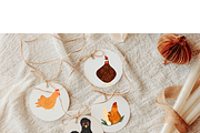 Whimsical Chicken Clipart Set, an Animal Illustration by Oleksandra Illustrates (Thumbnail 11 of 12)