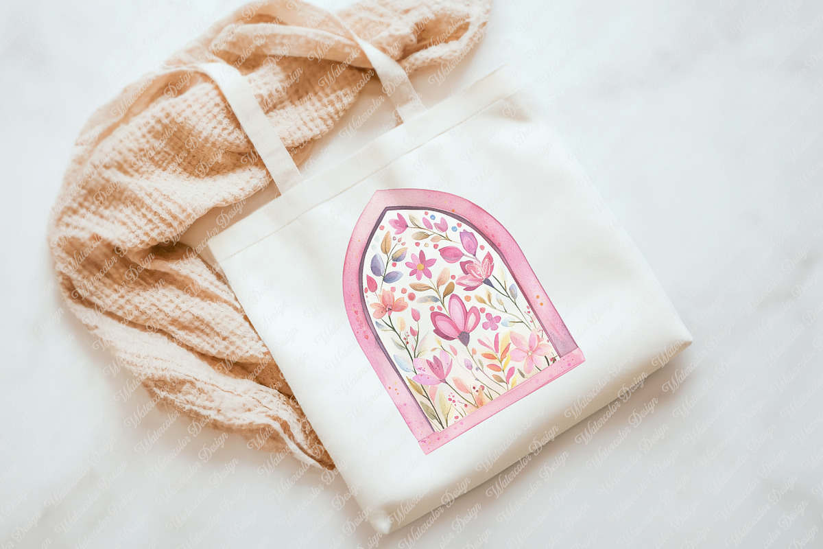 Boho Mother's Day Flowers Clipart, an Illustration by Watercolor design (Photo 6 of 13)