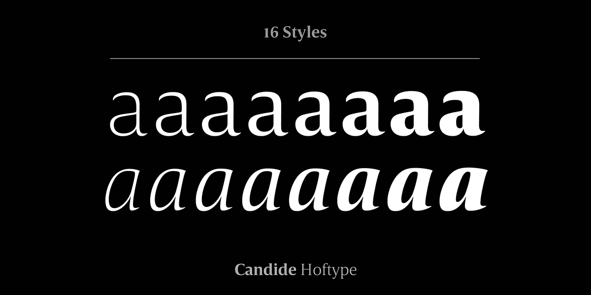 Candide, a Serif Font by Hoftype (Photo 5 of 16)