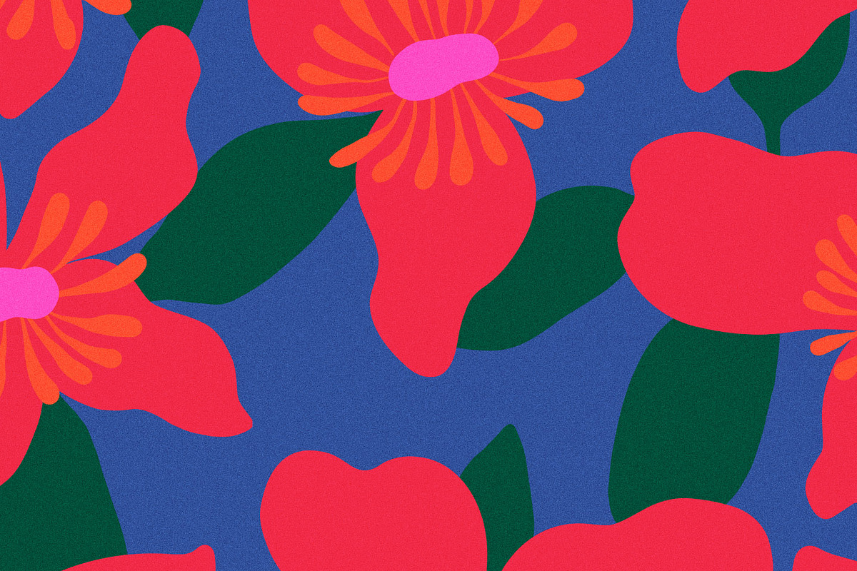 Naive Abstract Modern Floral Pattern, a Pattern Graphic by likorbut (Photo 14 of 14)