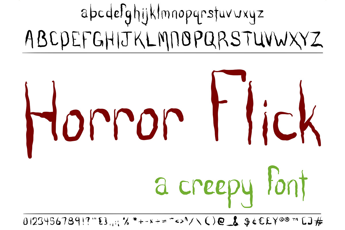 Font Horror Flick Creepy Halloween, a Script Font by PageLightStudios (Photo 5 of 5)