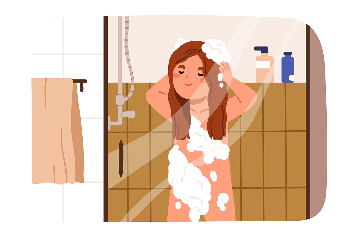 Daily routine of school girl kid set, a Person Illustration by Good Studio (Photo 10 of 13)
