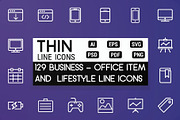 Business - Lifestyle & Office Icons, an Outline Icon by FlatLineIcons (Thumbnail 1 of 7)
