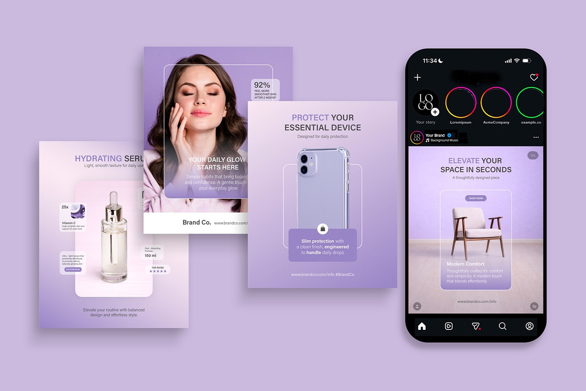 Ad Creative Social Media Template, a Social Media Template by BrandPacks (Photo 6 of 7)