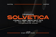 Solvetica – Modern Clean Sans Serif, a Sans Serif Font by Snape Design Studio (Thumbnail 1 of 12)