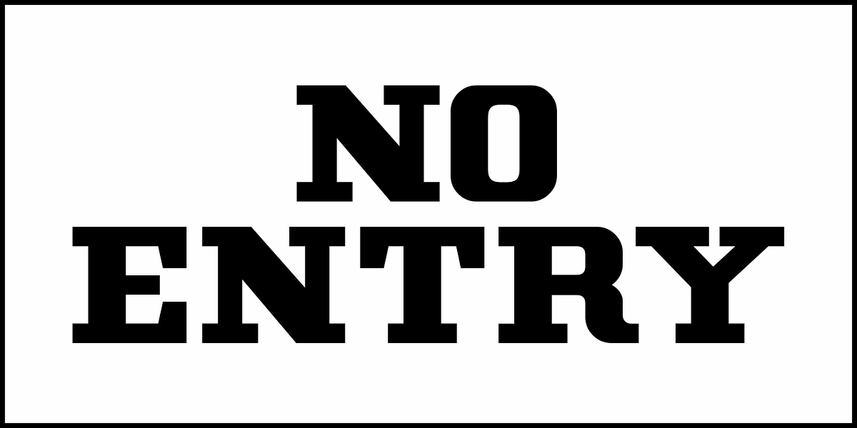 No Entry JNL, a Slab Serif Font by Jeff Levine Fonts (Photo 2 of 5)