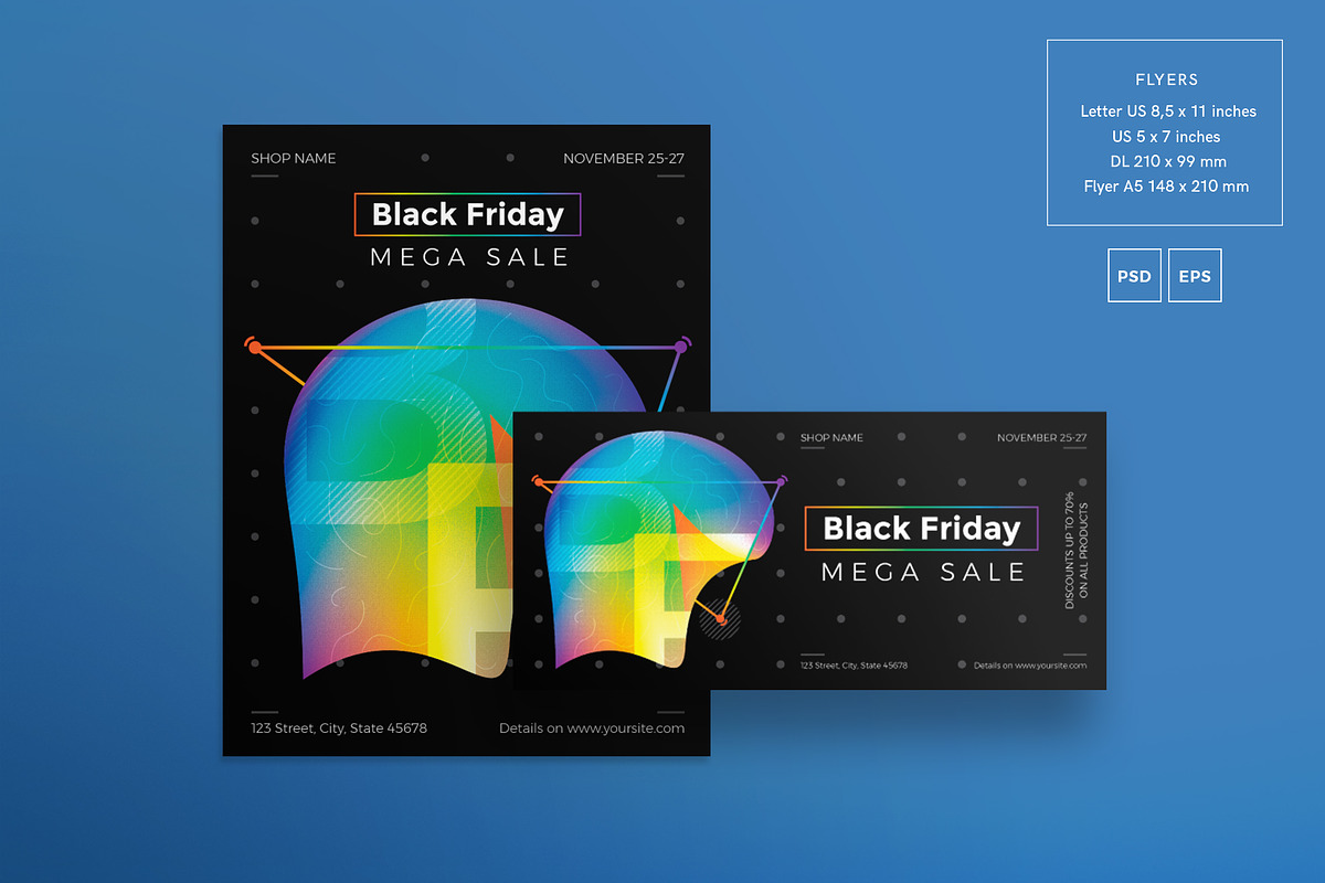 Black Friday Flyer Template Bundle, a Flyer Template by Amber Graphics (Photo 18 of 19)