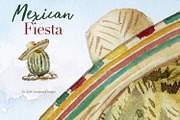 Hand Painted Mexican Fiesta Clipart, a Food Illustration by ArtCreationsDesign (Thumbnail 7 of 10)