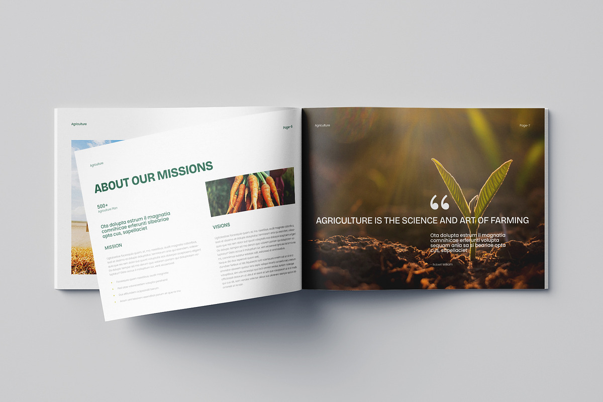 Agriculture Brochure Landscape, a Brochure Template by Pixelpick (Photo 7 of 9)