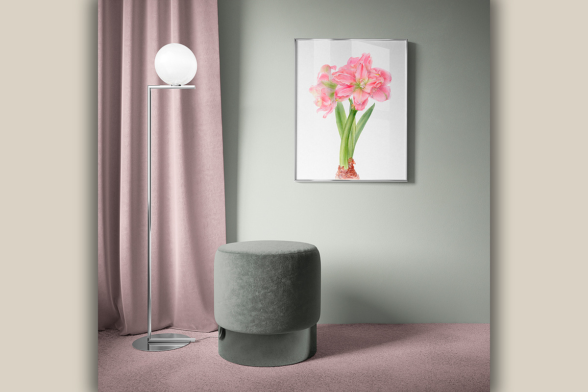 Botanical art - amarillis flowers, an Object Graphic by ViktoriArt (Photo 12 of 14)