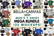Mens Bella Canvas 3001 Mockup Bundle, a Shirt Mockup by lock and page (Thumbnail 1 of 6)