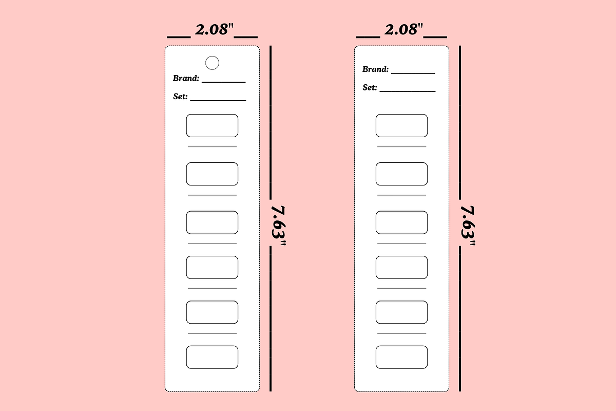 COLOR SWATCH CARD TEMPLATE PDF PNG, a Decorative Illustration by Vachira Digital Studio (Photo 4 of 4)