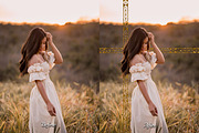 23 Golden Floral Photoshop Overlay, a Background Graphic by 3Motional (Thumbnail 17 of 21)