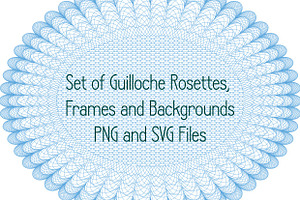 Guilloche Rosettes and Backgrounds, a Background Graphic by Kseniya-Omega