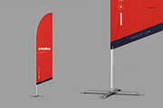 Outdoor Flags Mockup Set, an Object Graphic by creatsy2 (Thumbnail 12 of 15)