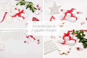 Red & White Christmas Pics & Mockups, a Print Template by Kreanille Design (Thumbnail 2 of 4)