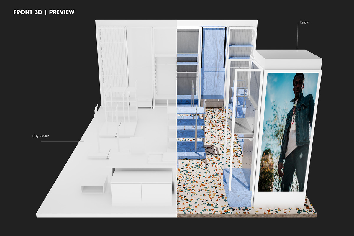 3D Recycled Steel Display Set, a Furniture 3D Model by made_by_nope (Photo 9 of 13)