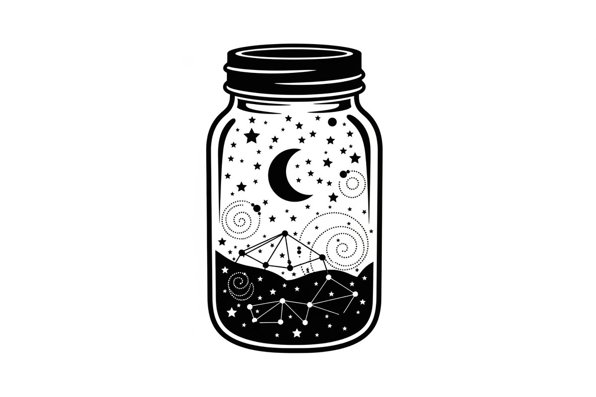 Cosmic Galaxy Jar Design Bundle, an Illustration by Creativeshirt (Photo 19 of 31)