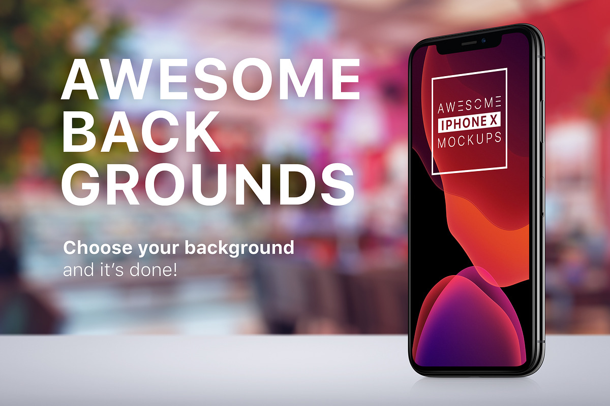 iPhone X Mockups Bundle, an iPhone Mockup by Mockups & Illustrations (Photo 11 of 18)