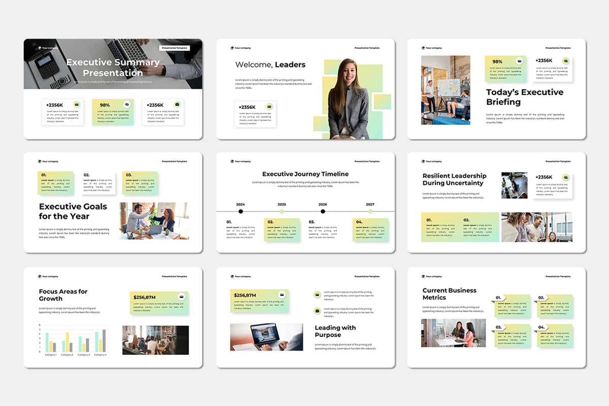 Executive Summary - Keynote Template, a Presentation Template by Iqsiart Studio (Photo 2 of 3)