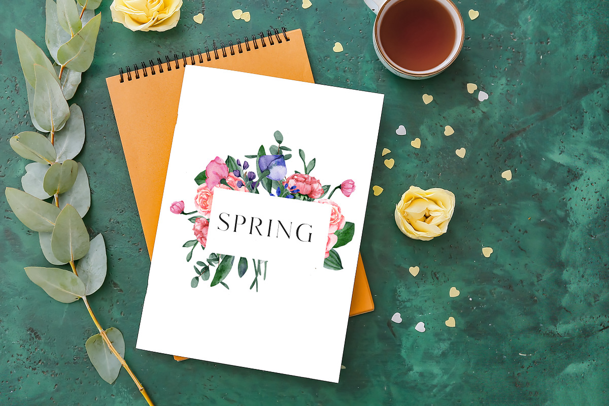 SALE! Florena watercolor floral, a Decorative Illustration by Julia Bogdan (Photo 4 of 10)