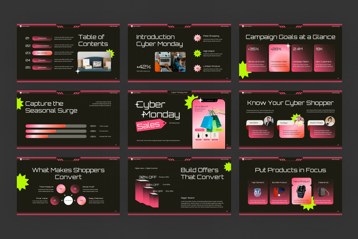 Cyber Monday Sales Strategy, a Presentation Template by Loin Studio (Photo 3 of 4)