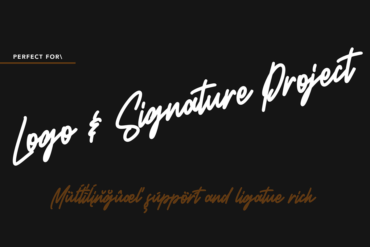 Whatfords - Monoline Script Font, a Script Font by AQR Studio (Photo 5 of 11)